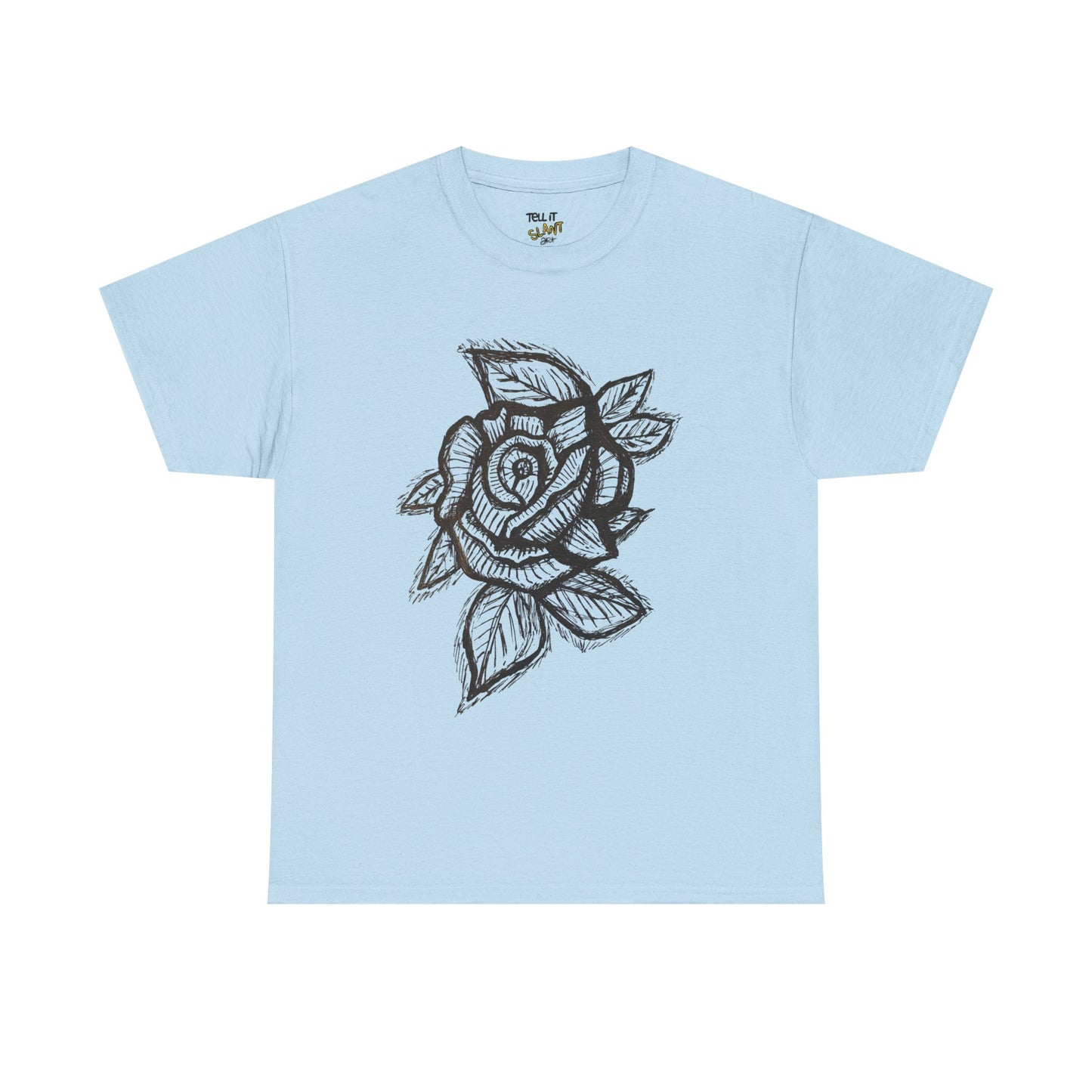 Bold Lines Rose Sketch T-Shirt