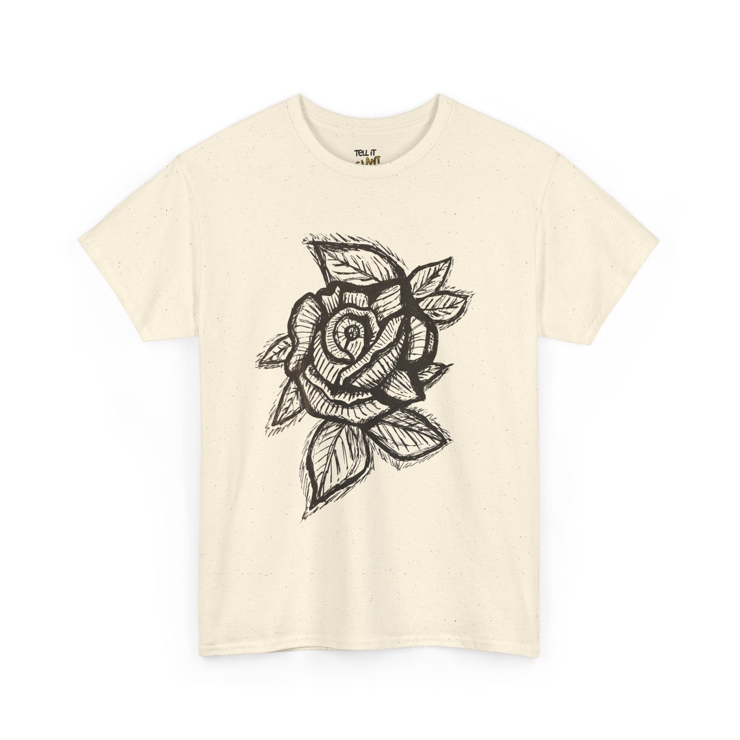 Bold Lines Rose Sketch T-Shirt