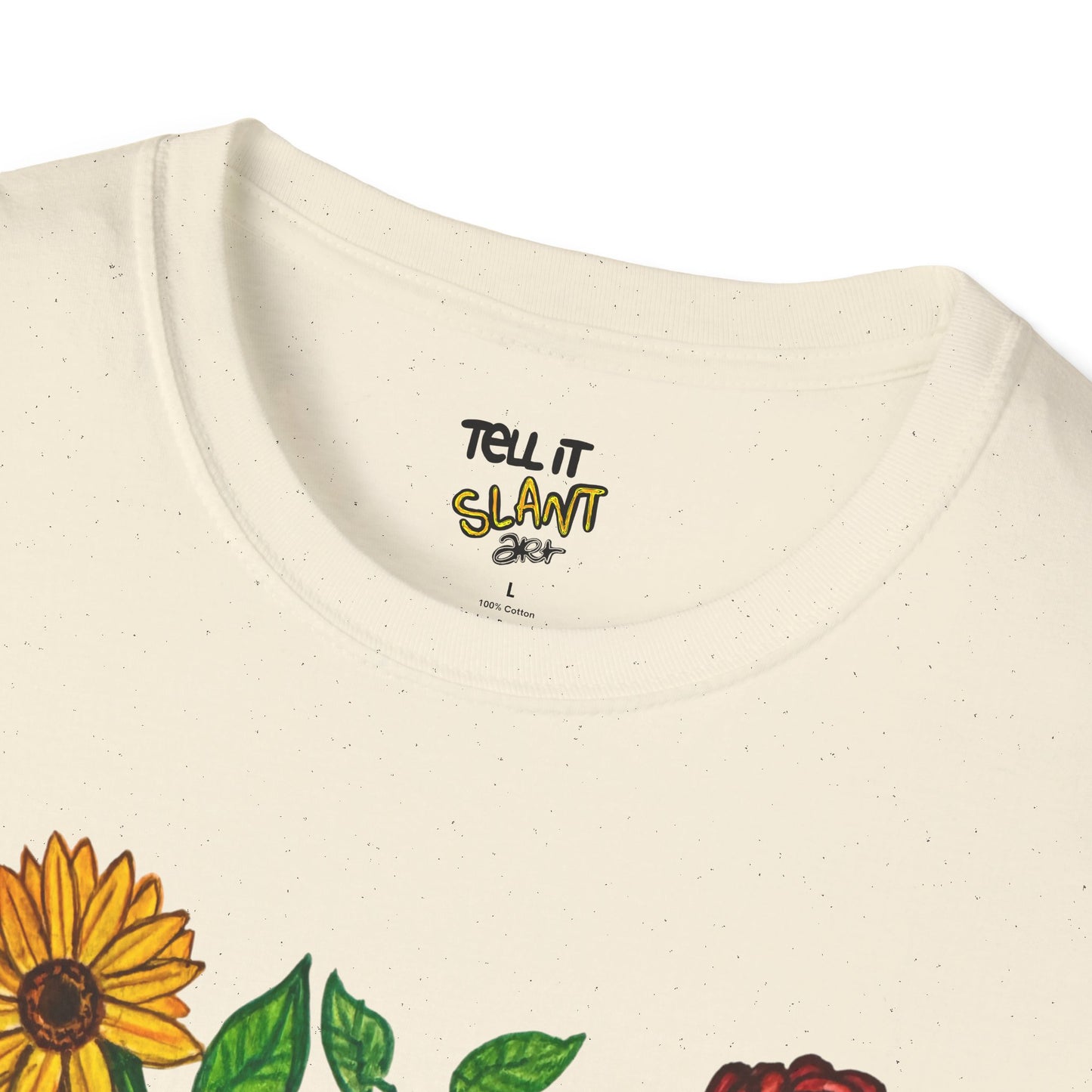 Floral Anatomical Heart T-Shirt