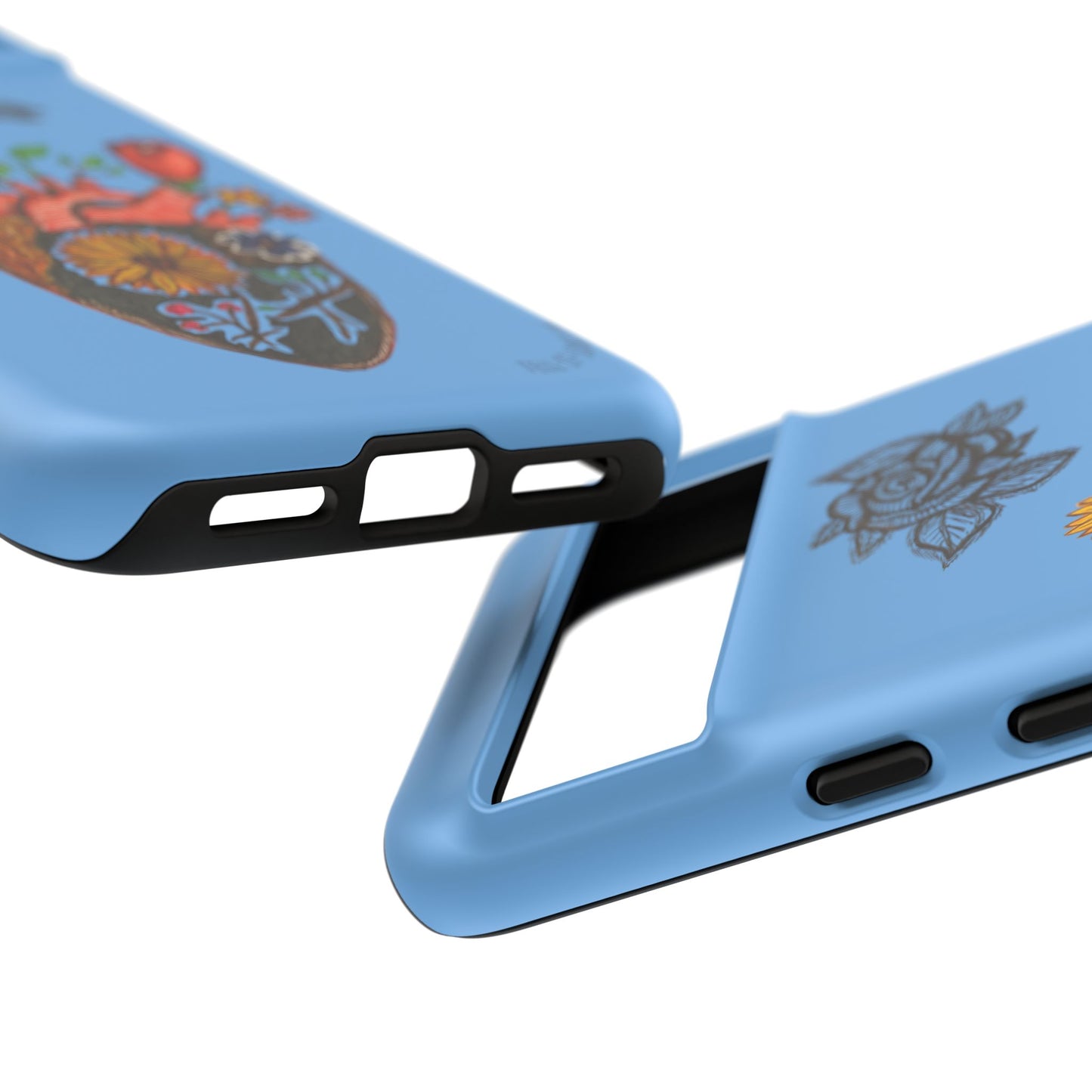 CUSTOMIZABLE Floral Heart & Rose Phone Case Design (Available for many devices)