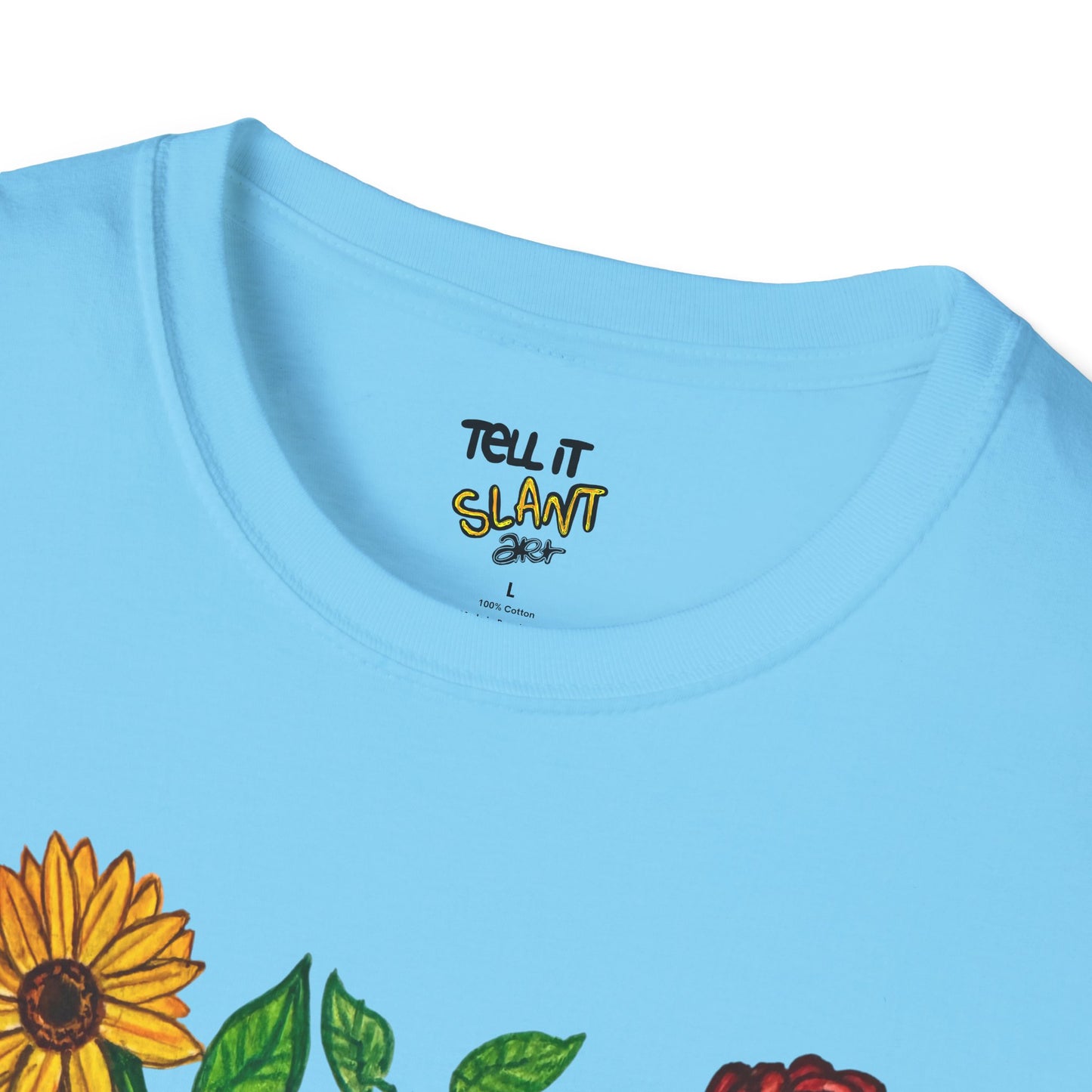 Floral Anatomical Heart T-Shirt