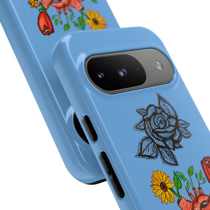 CUSTOMIZABLE Floral Heart & Rose Phone Case Design (Available for many devices)