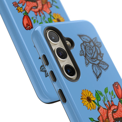 CUSTOMIZABLE Floral Heart & Rose Phone Case Design (Available for many devices)