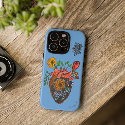 CUSTOMIZABLE Floral Heart & Rose Phone Case Design (Available for many devices)