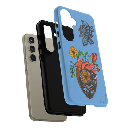 CUSTOMIZABLE Floral Heart & Rose Phone Case Design (Available for many devices)