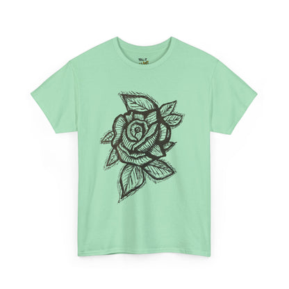 Bold Lines Rose Sketch T-Shirt
