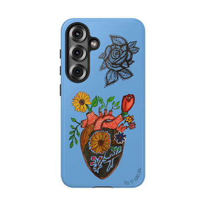 CUSTOMIZABLE Floral Heart & Rose Phone Case Design (Available for many devices)