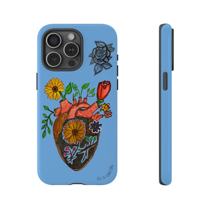 CUSTOMIZABLE Floral Heart & Rose Phone Case Design (Available for many devices)