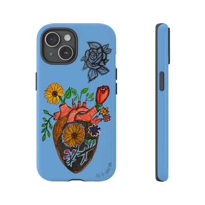 CUSTOMIZABLE Floral Heart & Rose Phone Case Design (Available for many devices)