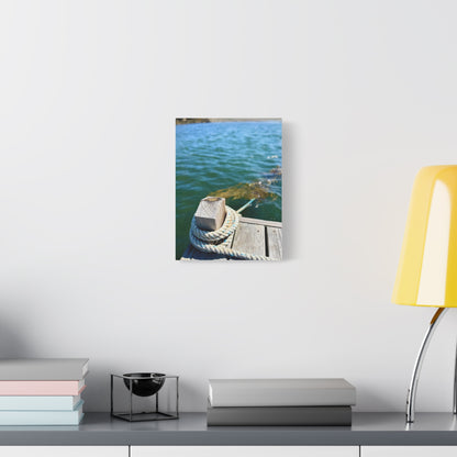 Nautical Maine Dock & Rope Canvas Print 9x12", 16x20", 36x48"