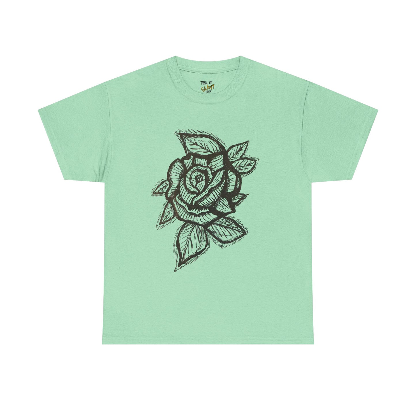Bold Lines Rose Sketch T-Shirt