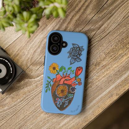 CUSTOMIZABLE Floral Heart & Rose Phone Case Design (Available for many devices)