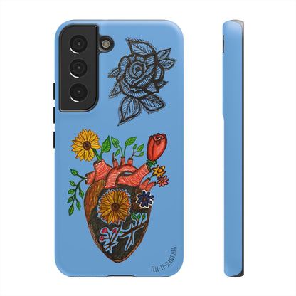 CUSTOMIZABLE Floral Heart & Rose Phone Case Design (Available for many devices)