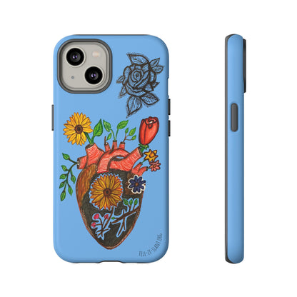 CUSTOMIZABLE Floral Heart & Rose Phone Case Design (Available for many devices)