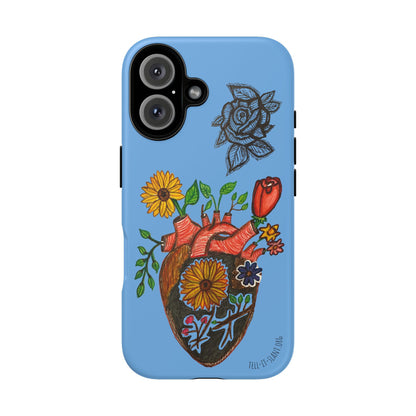 CUSTOMIZABLE Floral Heart & Rose Phone Case Design (Available for many devices)