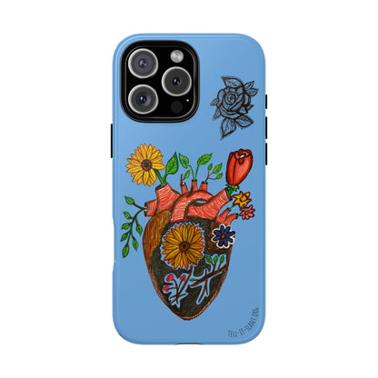 CUSTOMIZABLE Floral Heart & Rose Phone Case Design (Available for many devices)