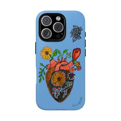CUSTOMIZABLE Floral Heart & Rose Phone Case Design (Available for many devices)