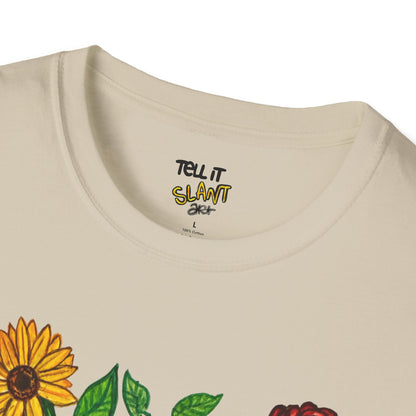 Floral Anatomical Heart T-Shirt