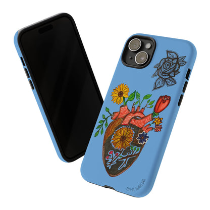 CUSTOMIZABLE Floral Heart & Rose Phone Case Design (Available for many devices)