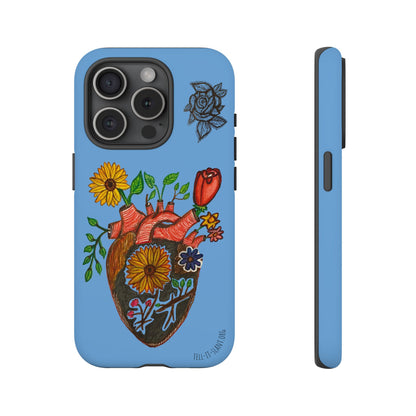 CUSTOMIZABLE Floral Heart & Rose Phone Case Design (Available for many devices)