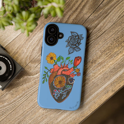 CUSTOMIZABLE Floral Heart & Rose Phone Case Design (Available for many devices)