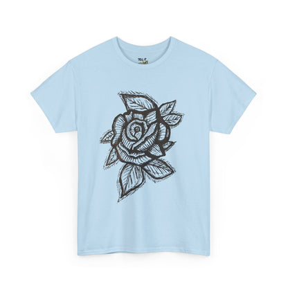 Bold Lines Rose Sketch T-Shirt