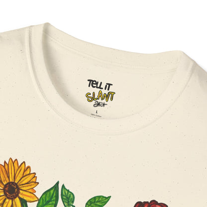 Floral Anatomical Heart T-Shirt