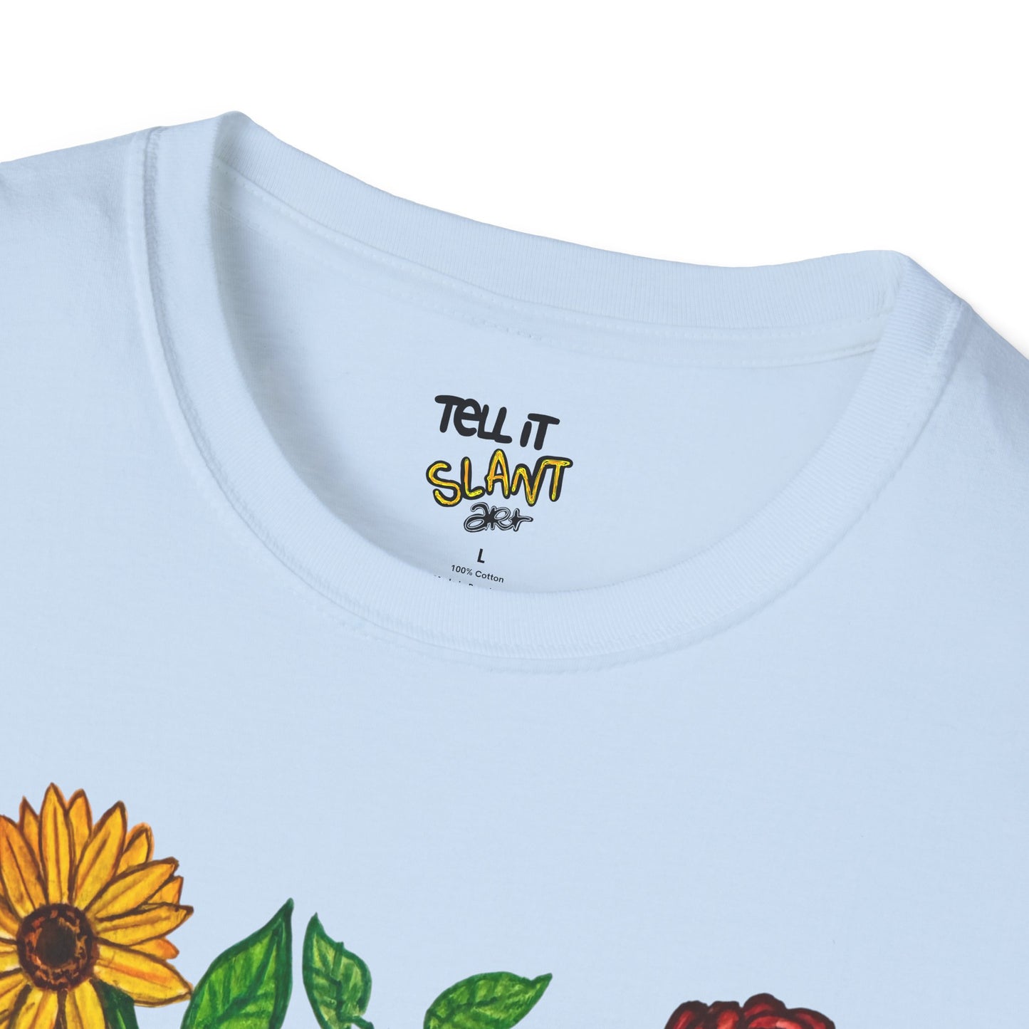 Floral Anatomical Heart T-Shirt