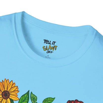 Floral Anatomical Heart T-Shirt