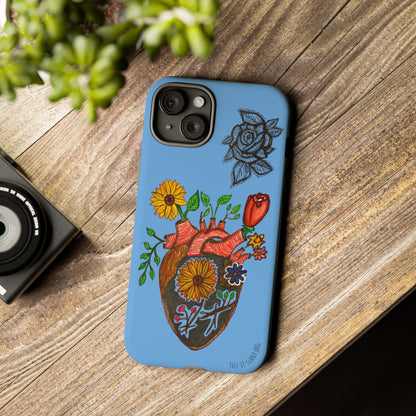 CUSTOMIZABLE Floral Heart & Rose Phone Case Design (Available for many devices)