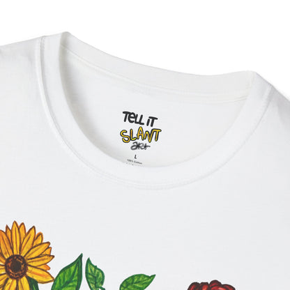 Floral Anatomical Heart T-Shirt