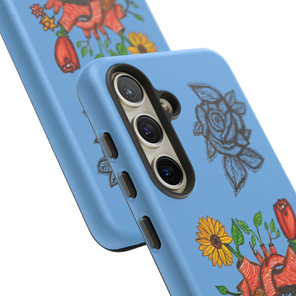 CUSTOMIZABLE Floral Heart & Rose Phone Case Design (Available for many devices)