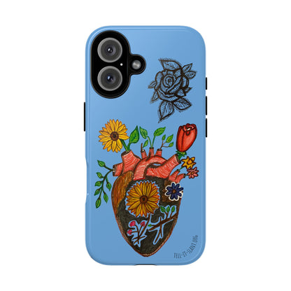 CUSTOMIZABLE Floral Heart & Rose Phone Case Design (Available for many devices)