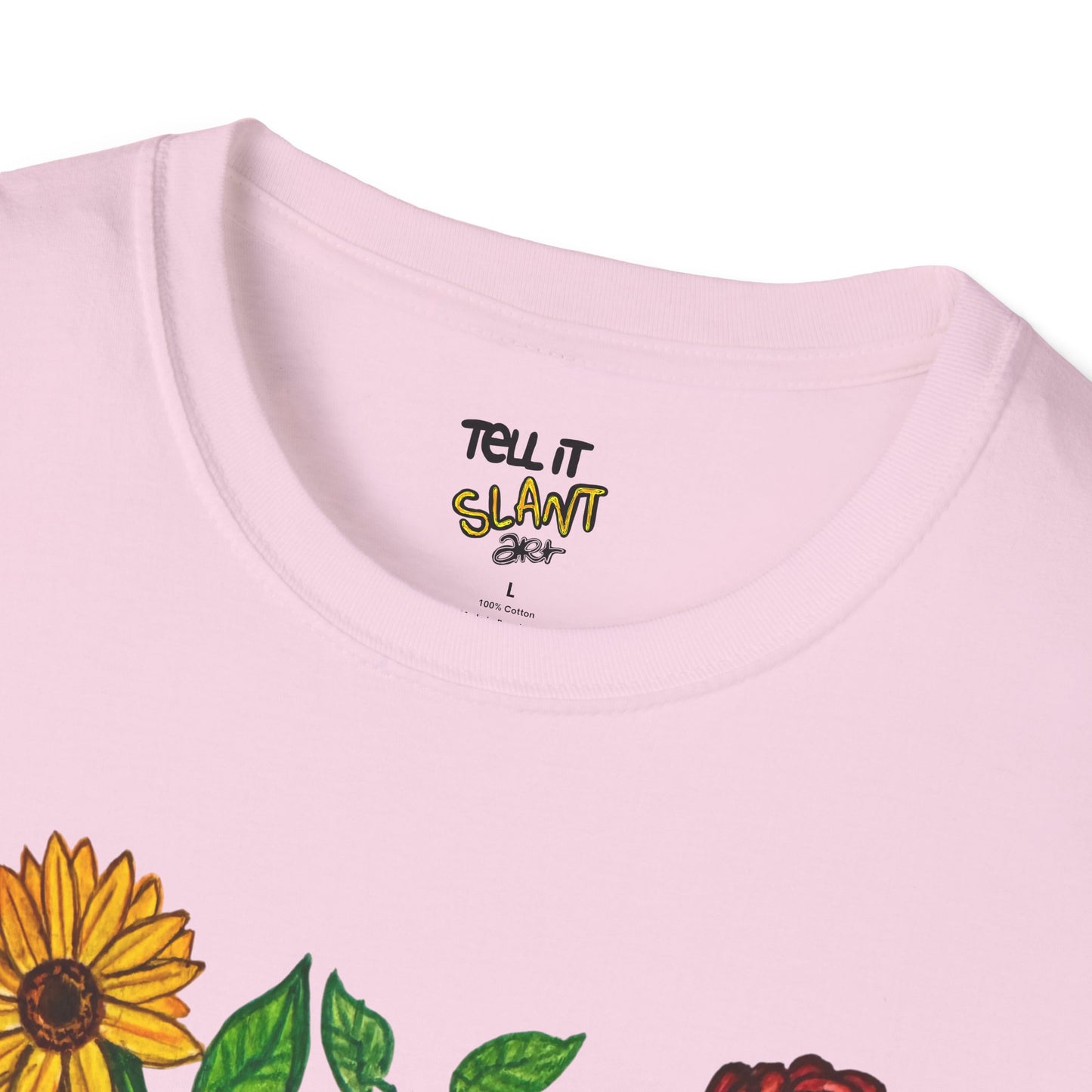 Floral Anatomical Heart T-Shirt