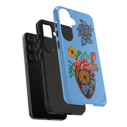 CUSTOMIZABLE Floral Heart & Rose Phone Case Design (Available for many devices)