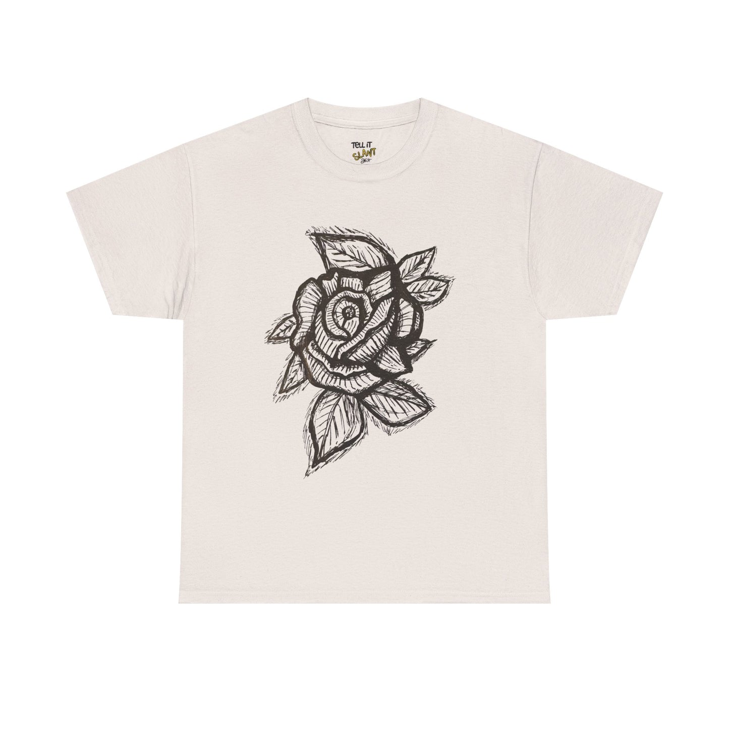 Bold Lines Rose Sketch T-Shirt