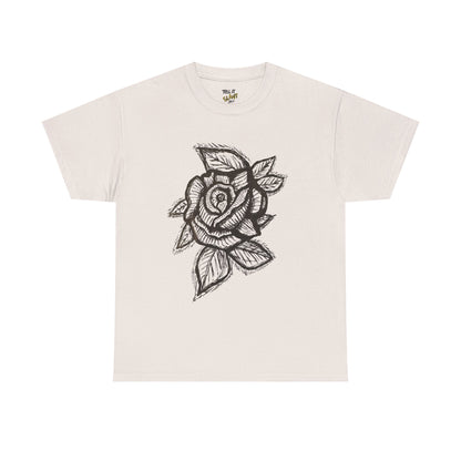 Bold Lines Rose Sketch T-Shirt