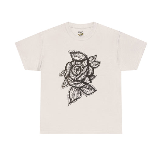 Bold Lines Rose Sketch T-Shirt