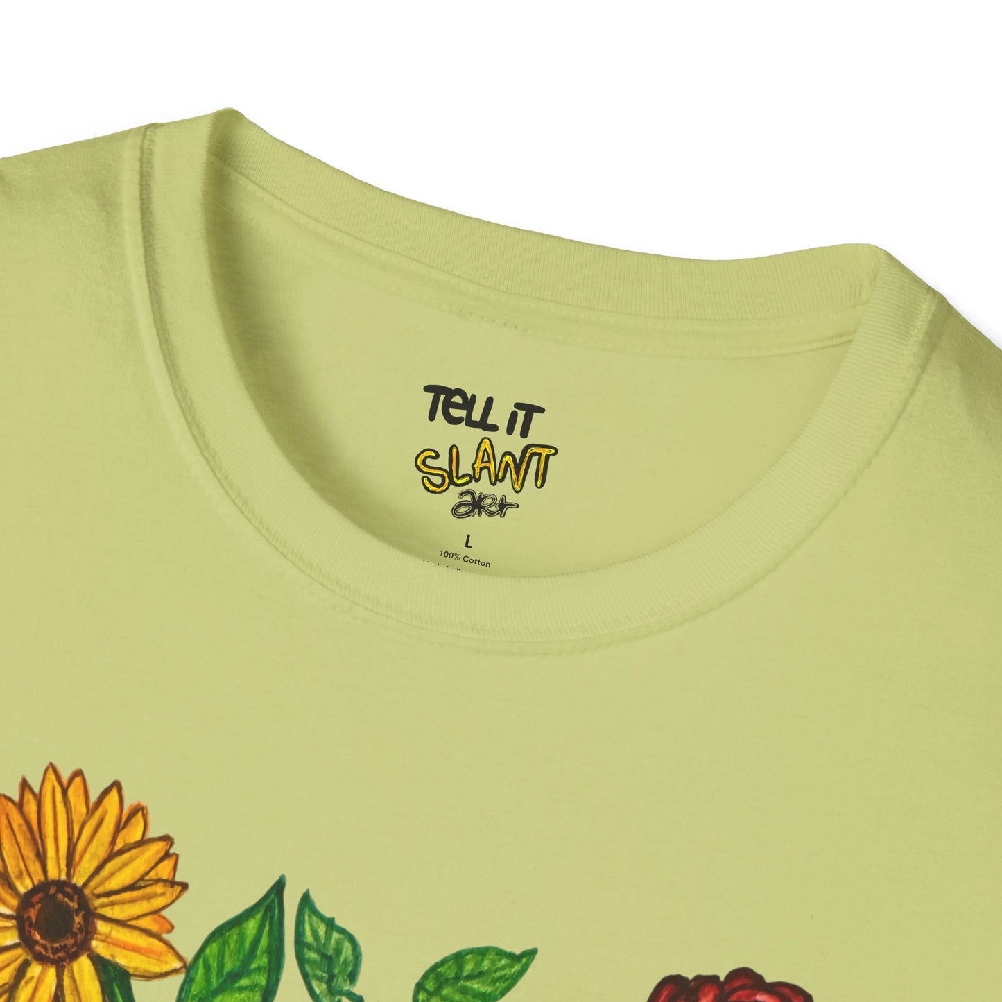 Floral Anatomical Heart T-Shirt