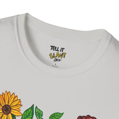 Floral Anatomical Heart T-Shirt