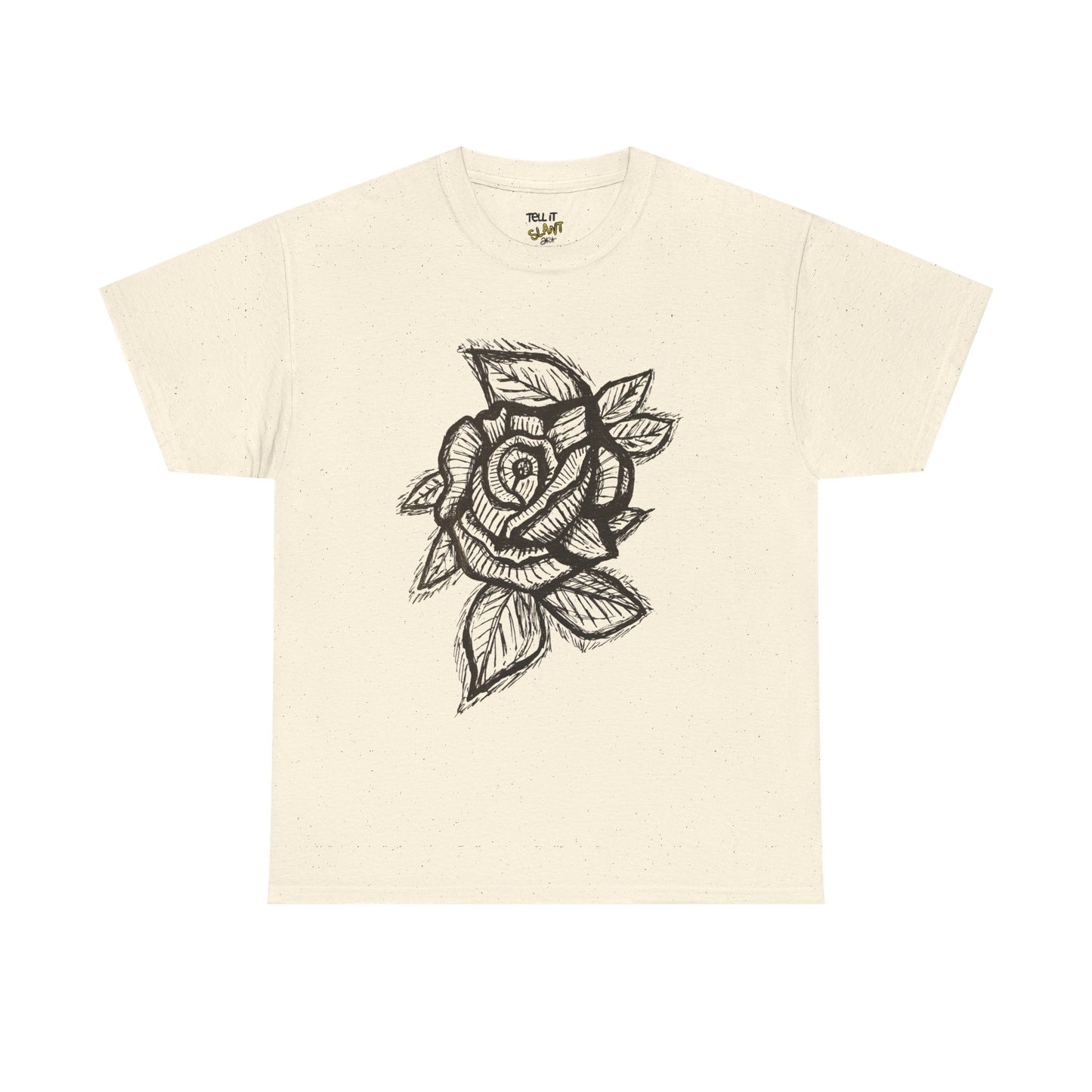 Bold Lines Rose Sketch T-Shirt