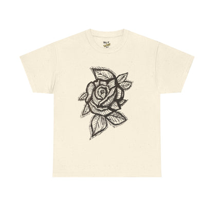 Bold Lines Rose Sketch T-Shirt