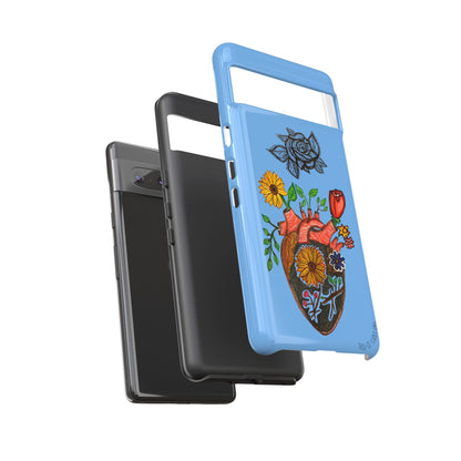 CUSTOMIZABLE Floral Heart & Rose Phone Case Design (Available for many devices)