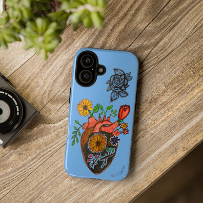CUSTOMIZABLE Floral Heart & Rose Phone Case Design (Available for many devices)