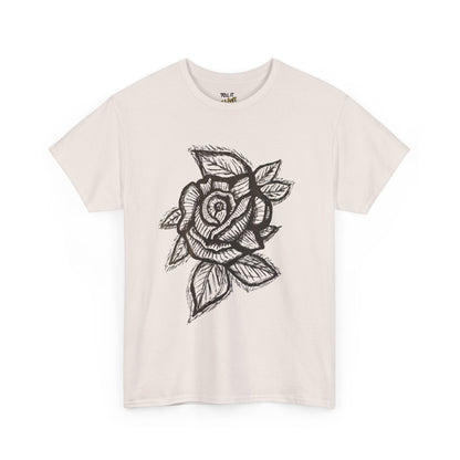 Bold Lines Rose Sketch T-Shirt