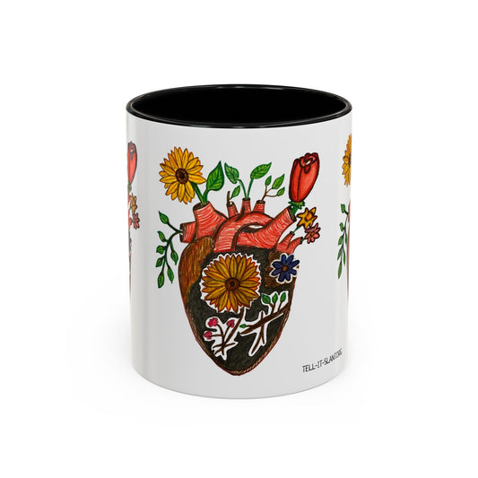 Heartfelt Floral Coffee Mug